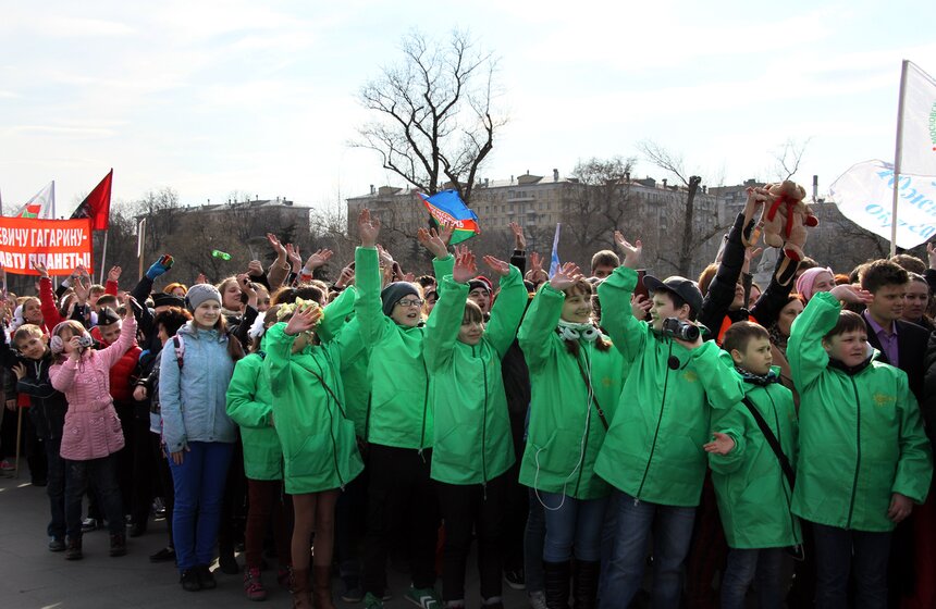 В Москве прошла молодежная акция "Стань первым!" 8 фото