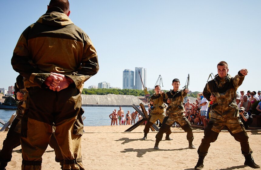 В парке "Северное Тушино" прошел праздник по случаю Дня ВМФ 1 фото