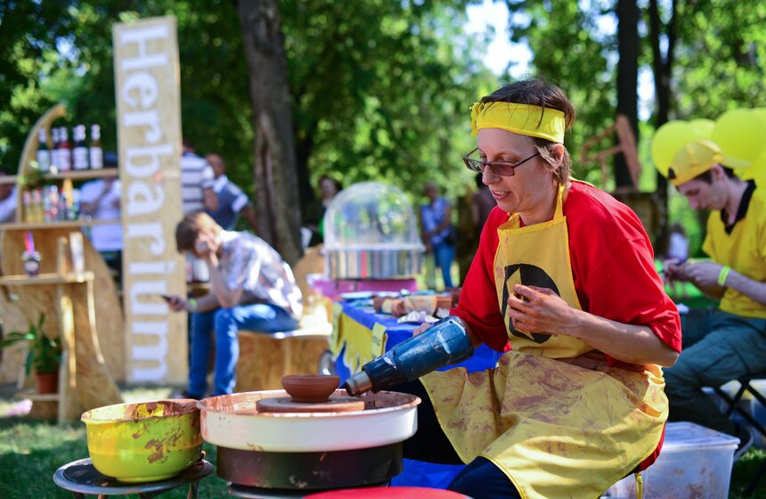 В парке "Красная Пресня" проходит фестиваль еды "О, да! Еда!" 17 фото