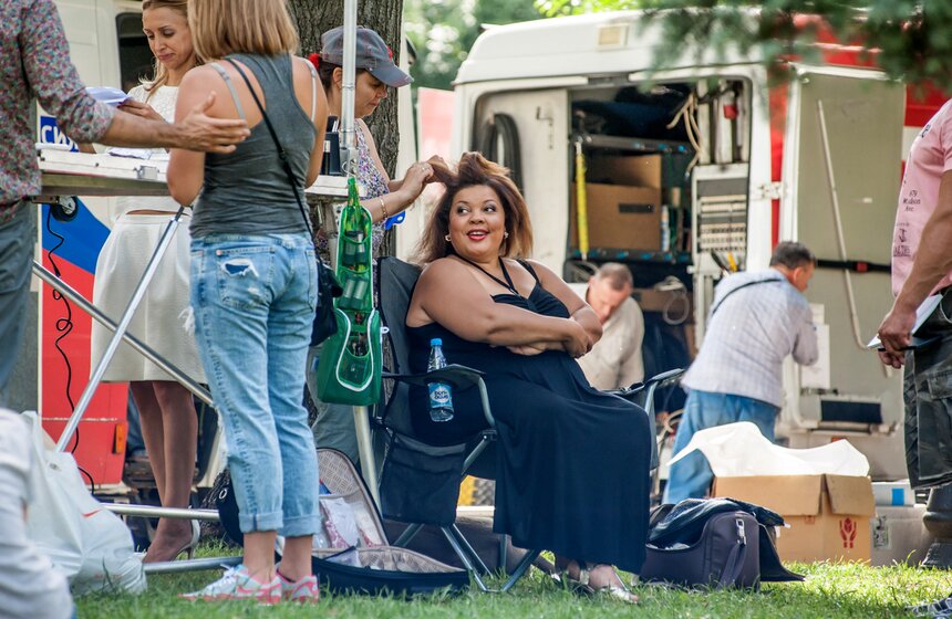 В парке Горького продолжает работу студия канала "Москва 24" 13 фото