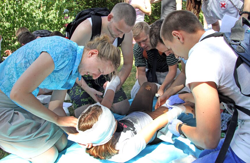 В "Сокольниках" обучали правилам оказания первой помощи при ЧС 5 фото
