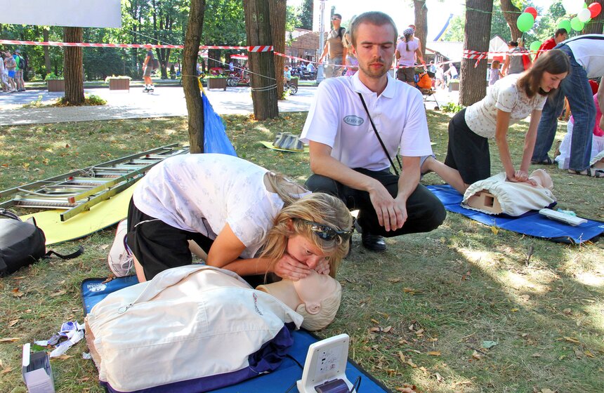 В "Сокольниках" обучали правилам оказания первой помощи при ЧС 7 фото