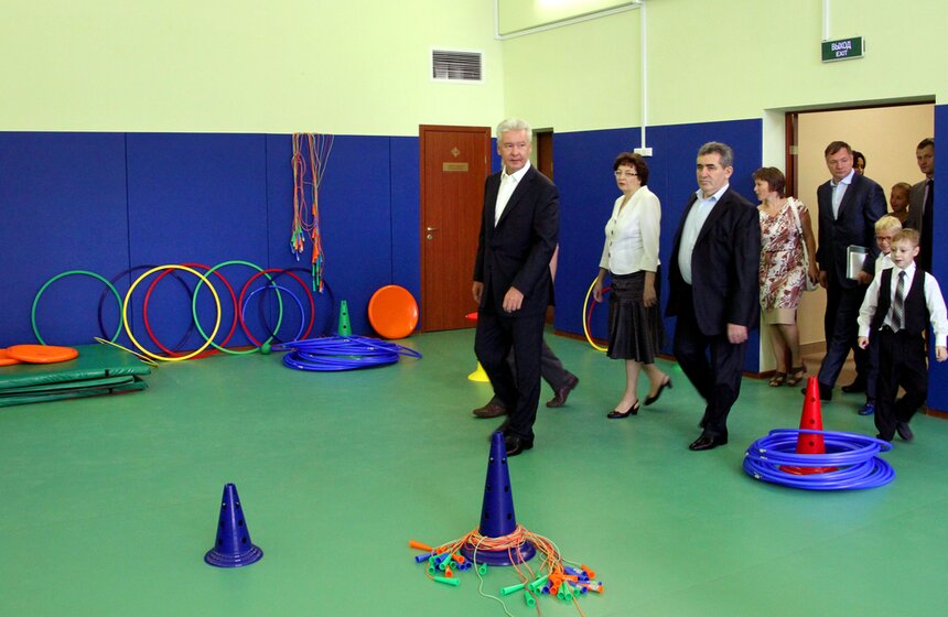 Сергей Собянин посетил новую школу в Раменках 8 фото