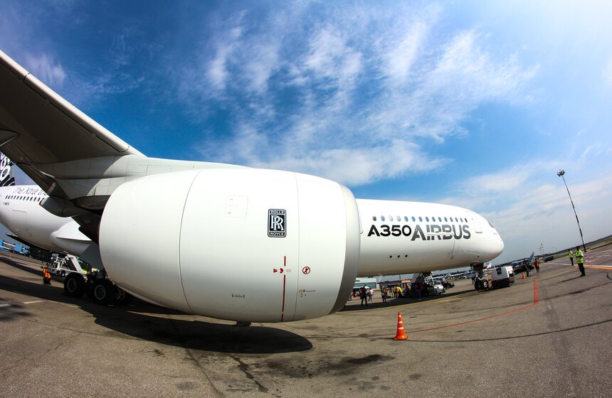 В аэропорту Шереметьево презентовали Airbus A350 17 фото