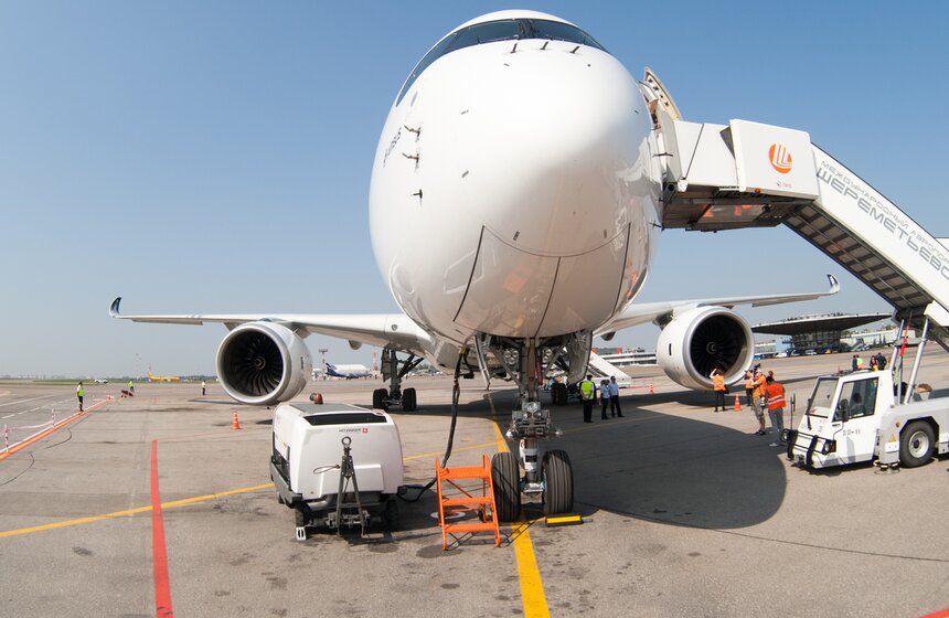 В аэропорту Шереметьево презентовали Airbus A350 3 фото