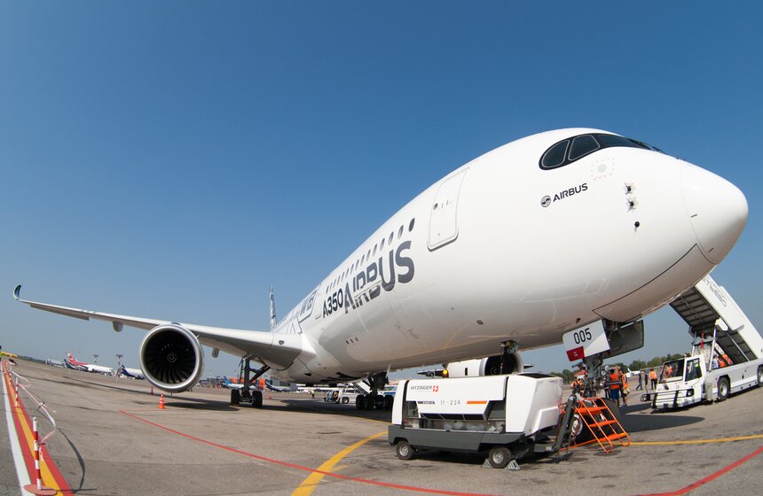 В аэропорту Шереметьево презентовали Airbus A350 1 фото