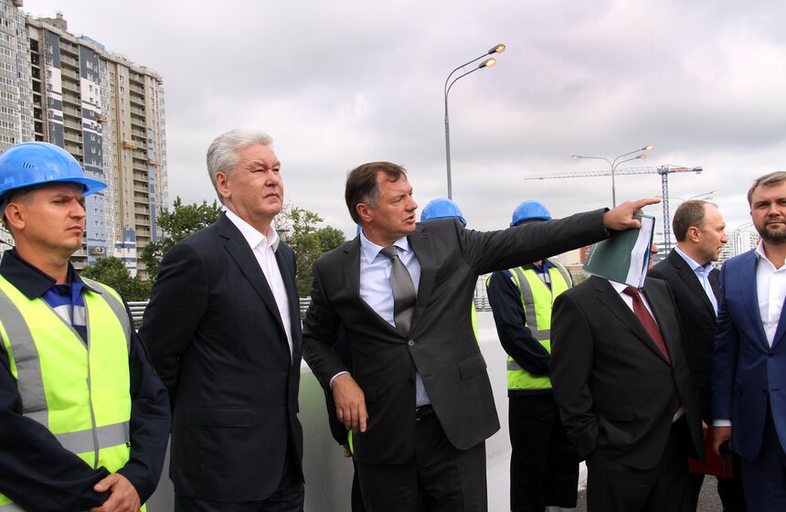 Мэр Москвы открыл многоуровневую эстакаду на Варшавском шоссе 8 фото