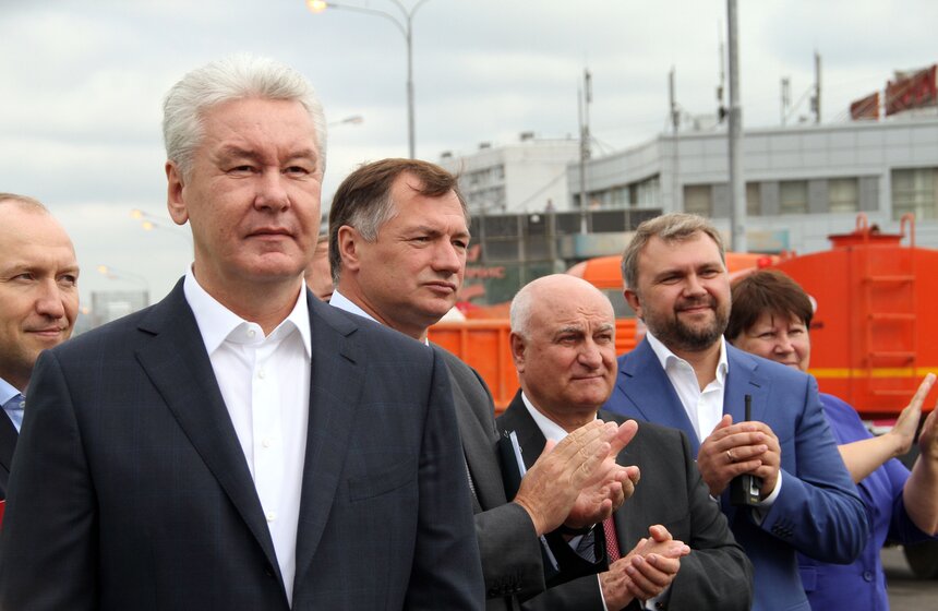 Мэр Москвы открыл многоуровневую эстакаду на Варшавском шоссе 13 фото