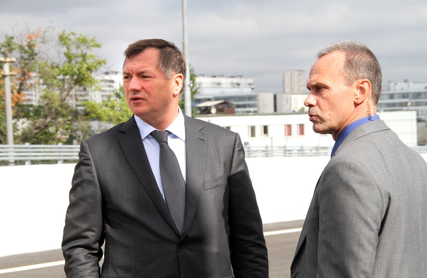 Мэр Москвы открыл многоуровневую эстакаду на Варшавском шоссе 4 фото