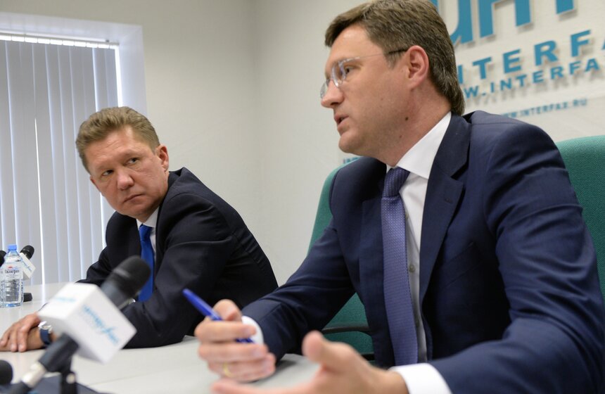 Пресс-конференция Александра Новака и Алексея Миллера 5 фото