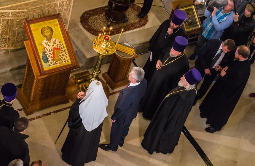 Сергей Собянин посетил отреставрированный храм в Замоскворечье 6 фото