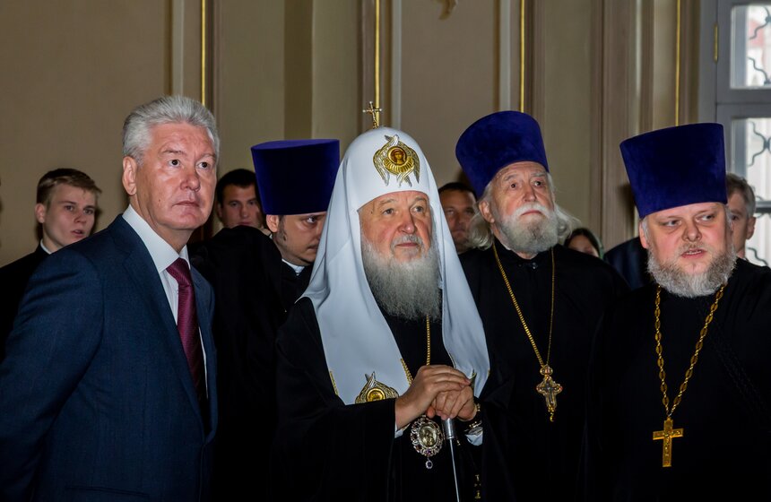 Сергей Собянин посетил отреставрированный храм в Замоскворечье 10 фото