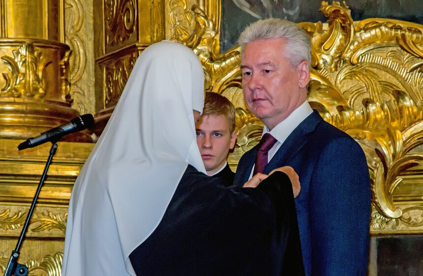 Сергей Собянин посетил отреставрированный храм в Замоскворечье 15 фото