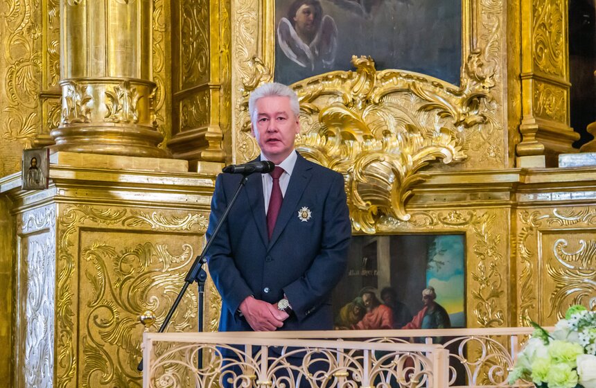 Сергей Собянин посетил отреставрированный храм в Замоскворечье 16 фото