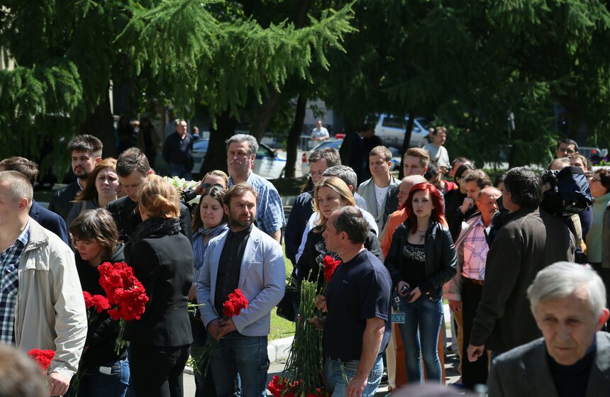 В Москве простились с журналистом ВГТРК Игорем Корнелюком 7 фото