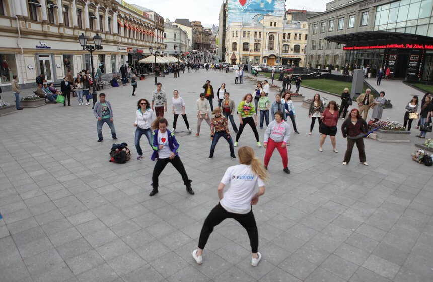 На Кузнецком мосту состоялся мастер-класс по танцам 6 фото