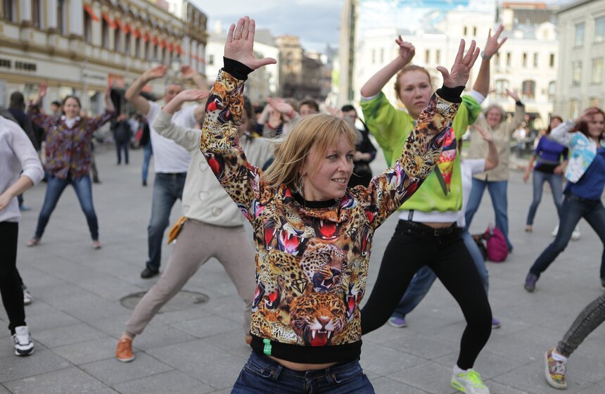 На Кузнецком мосту состоялся мастер-класс по танцам 8 фото