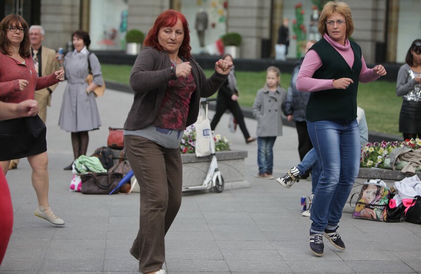 На Кузнецком мосту состоялся мастер-класс по танцам 9 фото