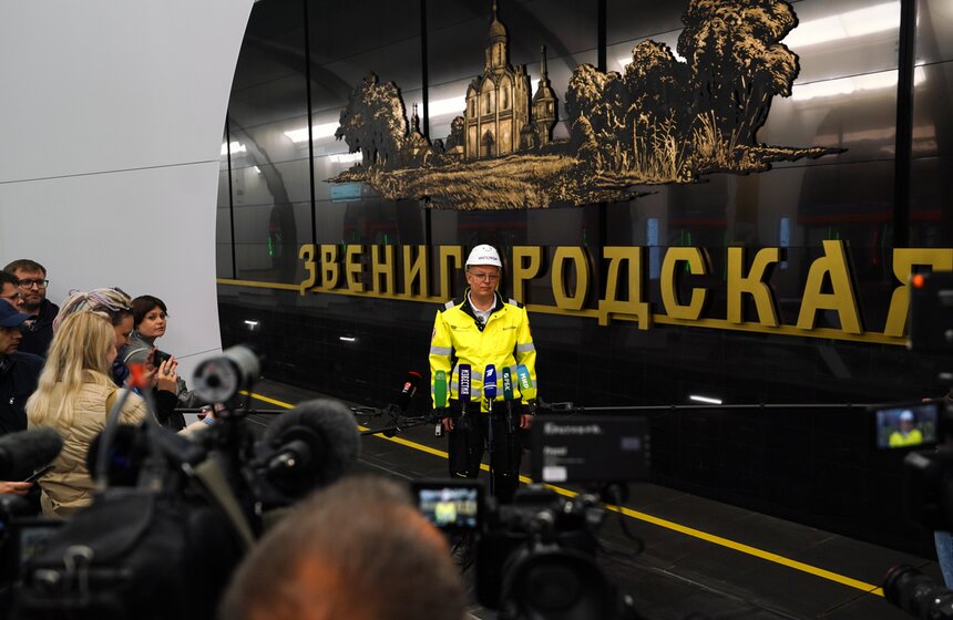 Первый участок Рублево-Архангельской линии метро открыли в Москве 13 фото