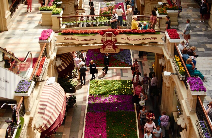 В ГУМе проходит ежегодный фестиваль цветов 10 фото