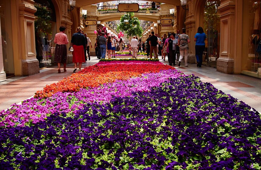 В ГУМе проходит ежегодный фестиваль цветов 2 фото