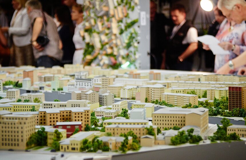 В столице представили готовую часть архитектурного макета Москвы 8 фото