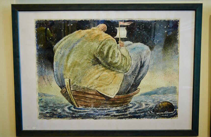 Юбилейная выставка карикатур Игоря Смирнова открылась в столице 13 фото