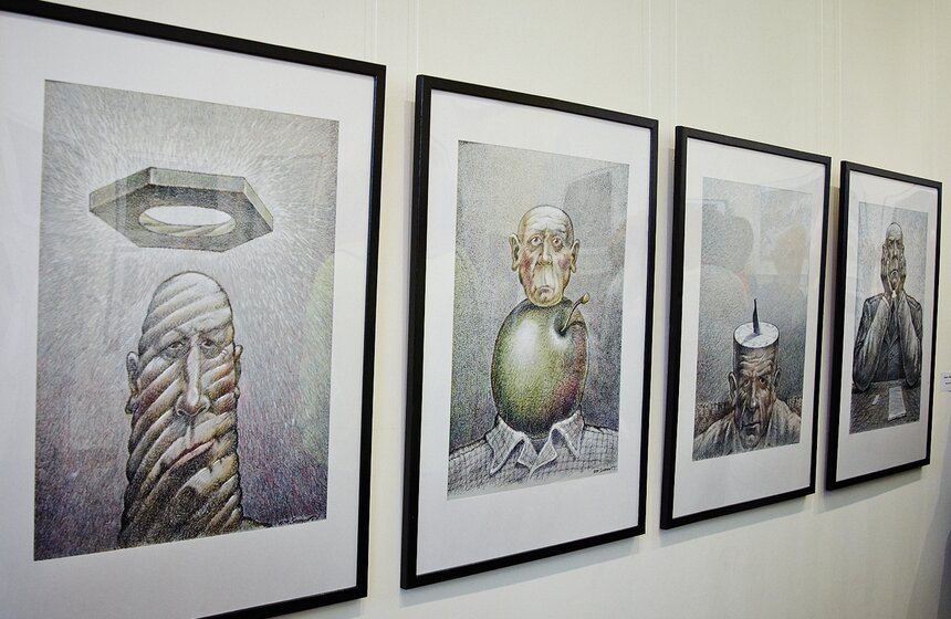 Юбилейная выставка карикатур Игоря Смирнова открылась в столице 16 фото