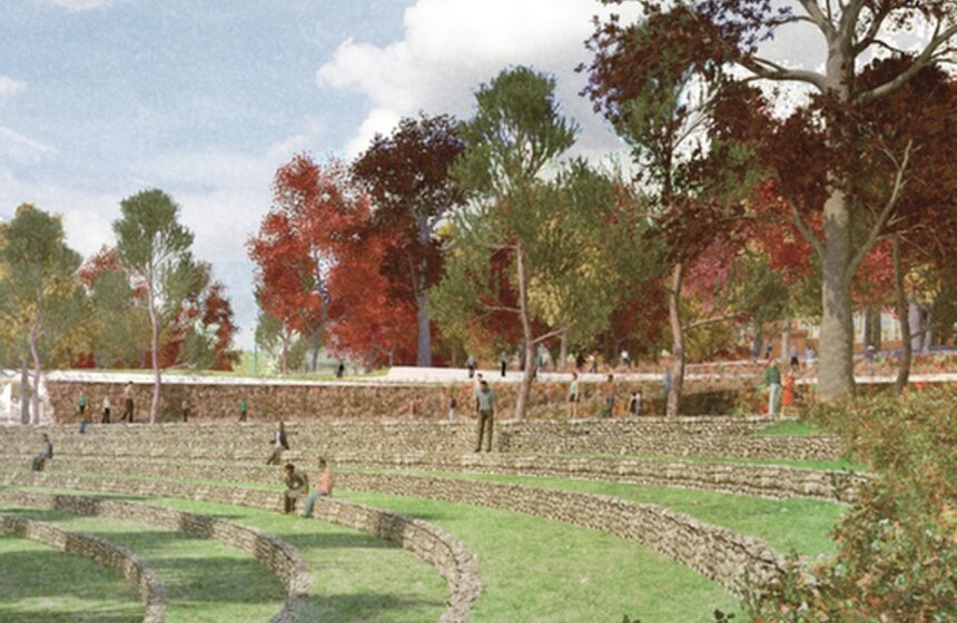 Международный конкурс на разработку ландшафтно-архитектурной концепции парка «Зарядье», 2 место<br />Авторы проекта: ТПО «Резерв»