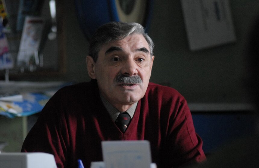 Актер Александр Панкратов-Черный (Михаил Аверьянович) в сцене из фильма режиссера Карена Шахназарова "Палата № 6" по повести Антона Чехова.