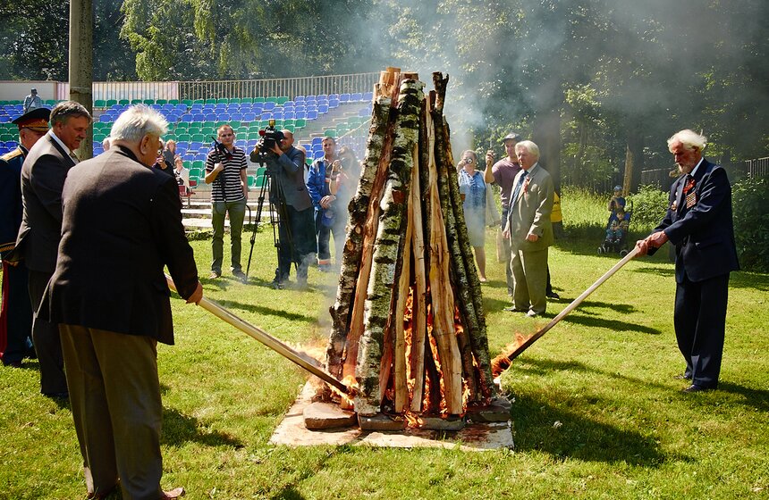 В Измайловском парке прошла встреча ветеранов-партизан 26 фото