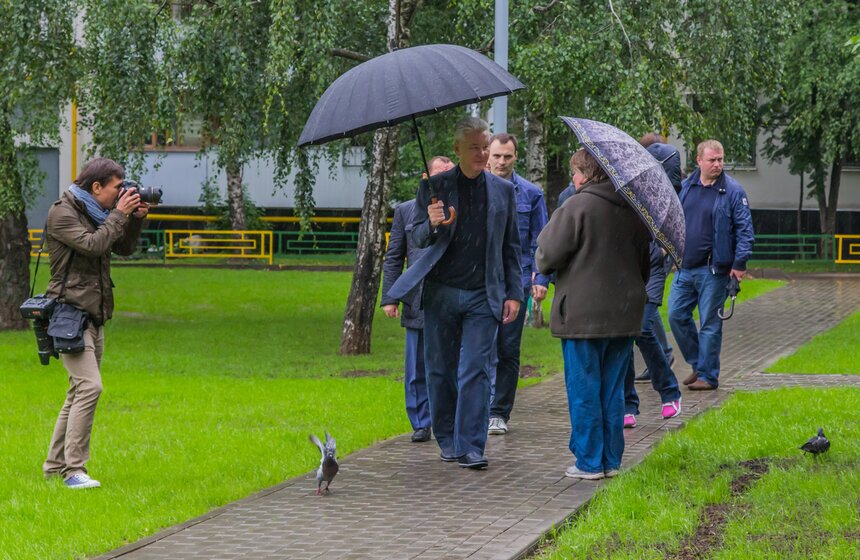 Благоустройство Каширского шоссе оценил Сергей Собянин 12 фото