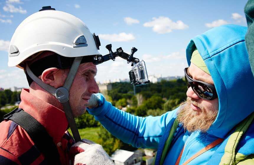 В Москве прошла тренировка по роупджампингу 18 фото