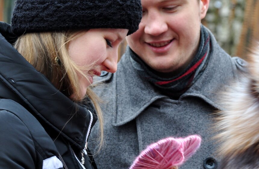 В парке "Кузьминки" появилась аллея "теплых" сердец 16 фото