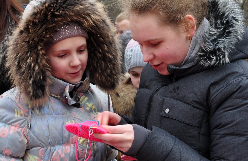 В парке "Кузьминки" появилась аллея "теплых" сердец 5 фото
