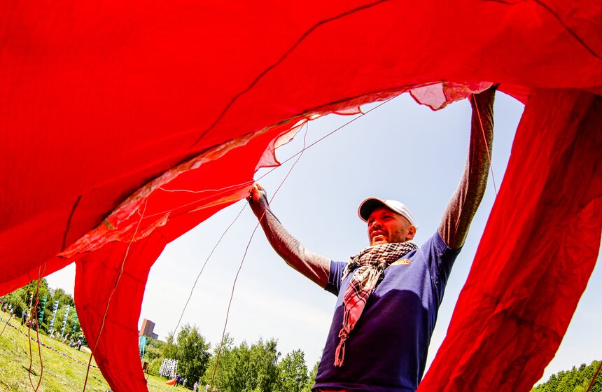 Фестиваль воздушных змеев "Пестрое небо" прошел в столице 5 фото