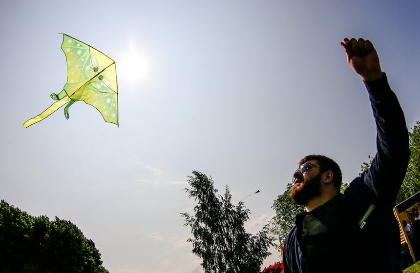 Фестиваль воздушных змеев "Пестрое небо" прошел в столице 15 фото
