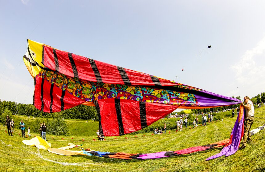 Фестиваль воздушных змеев "Пестрое небо" прошел в столице 22 фото