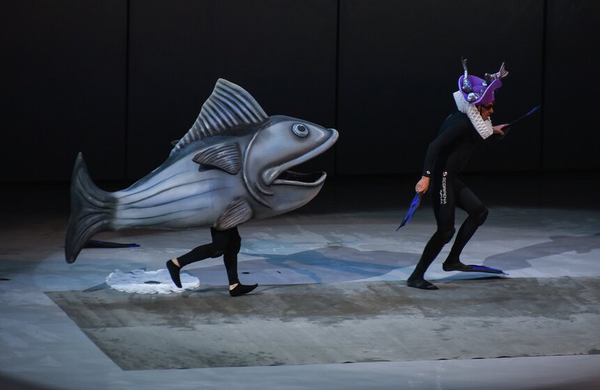 Мюзикл на воде "Буря. Остров волшебства" показали в "Москвариуме" 17 фото