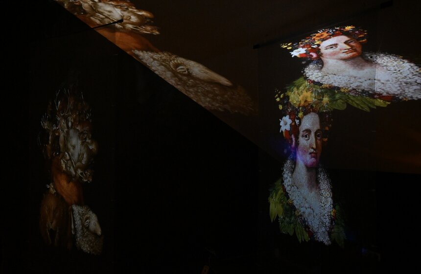 Выставка "Живые портреты Джузеппе Арчимбольдо" завершится в столице 30 сентября 14 фото