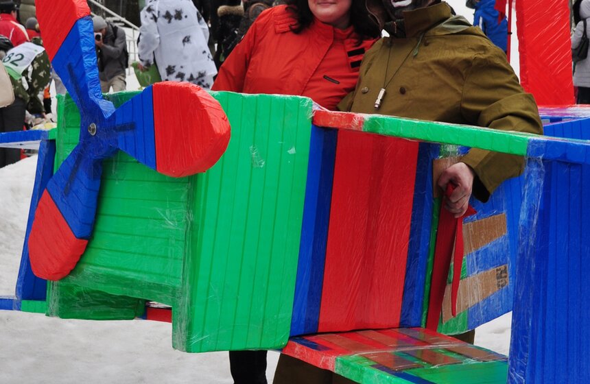 В парке "Сокольники" прошел фестиваль необычных саней 1 фото