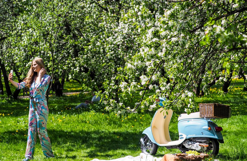 Казанский яблоневый сад расцвел в музее-заповеднике "Коломенское" 25 фото