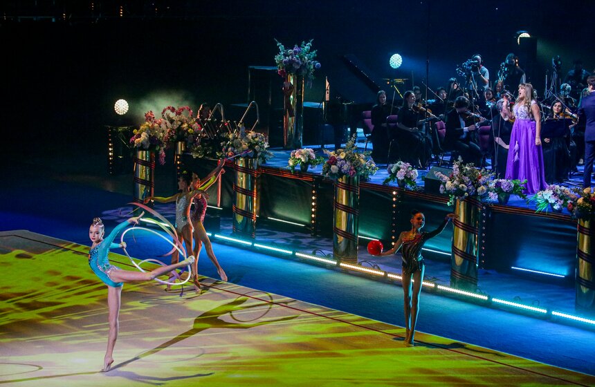 Гала-концерт "Звезды художественной гимнастики и мировой оперной сцены" прошел в Москве 3 фото