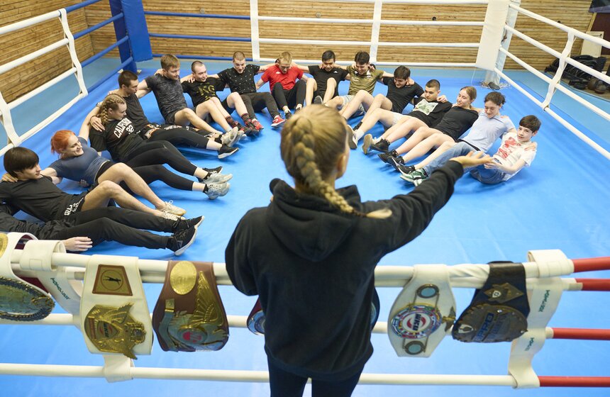 Федерация кикбоксинга России провела открытую тренировку в МГТУ им. Баумана 19 фото