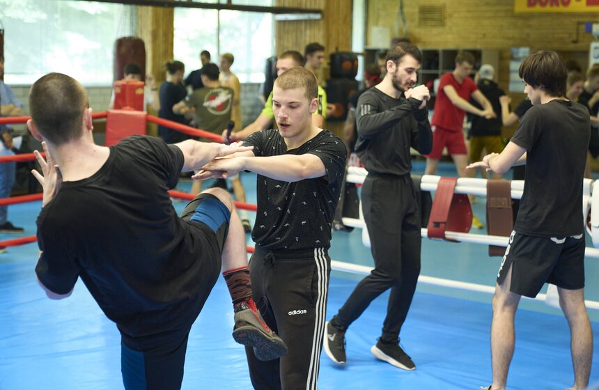 Федерация кикбоксинга России провела открытую тренировку в МГТУ им. Баумана 18 фото