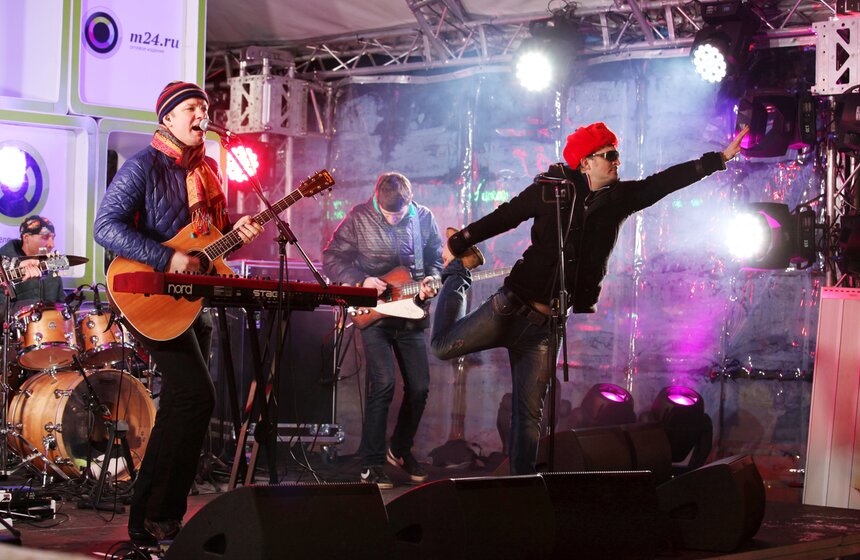 Группа "Ундервуд" побывала в гостях у программы "Живой звук" 7 фото