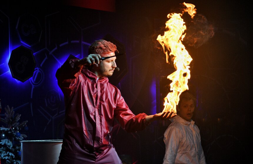 На ВДНХ состоялся пресс-показ новогоднего шоу "Элементарная Елка" 21 фото