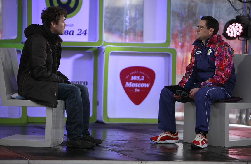 В студии "Зима в парке" прошли съемки новых интервью 15 фото