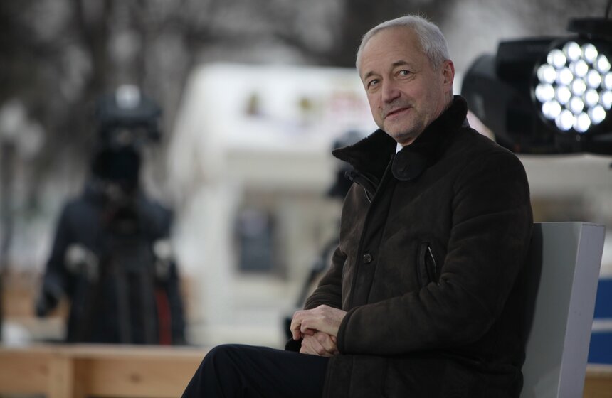 В студии "Зима в парке" прошли съемки новых интервью 10 фото