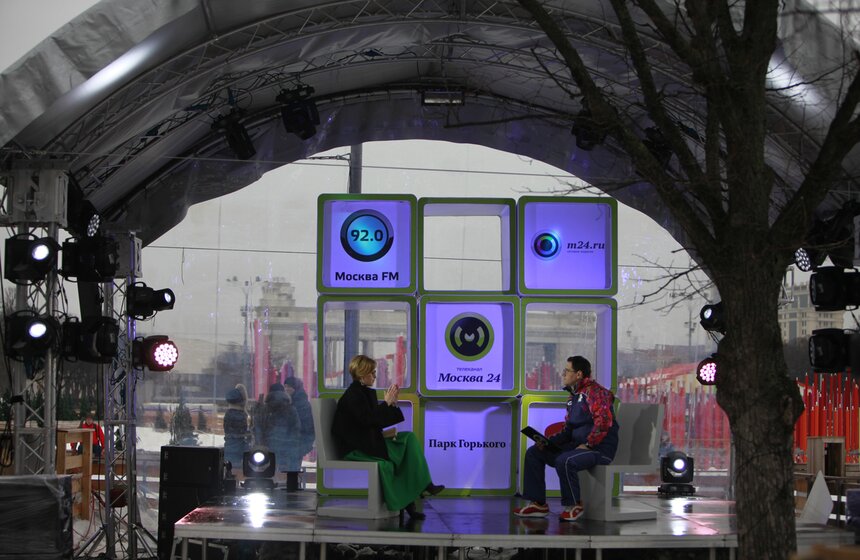 В студии "Зима в парке" прошли съемки новых интервью 4 фото